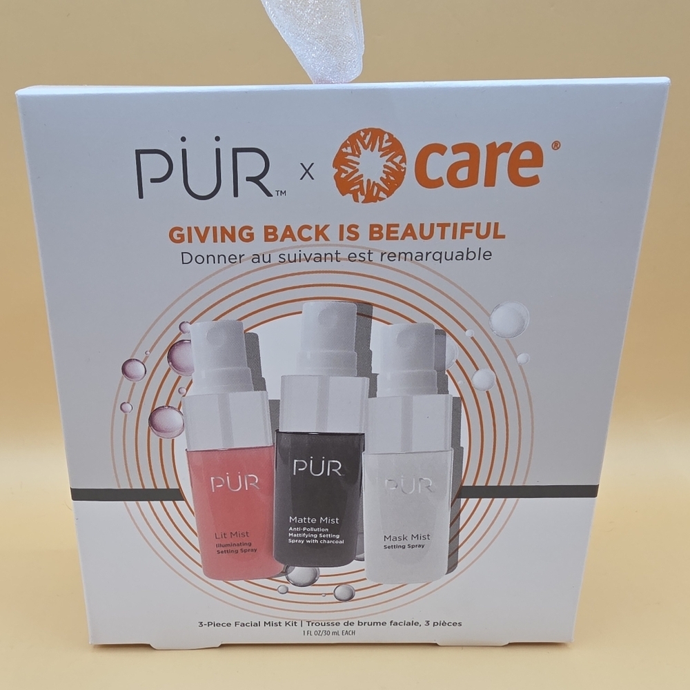 PUR x CARE 3 pack Facial Mist Kit Setting Spray Skin Care